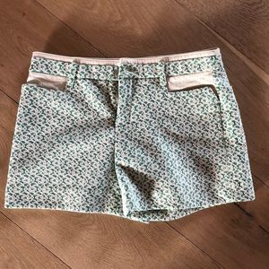 Green with lace overlay shorts
